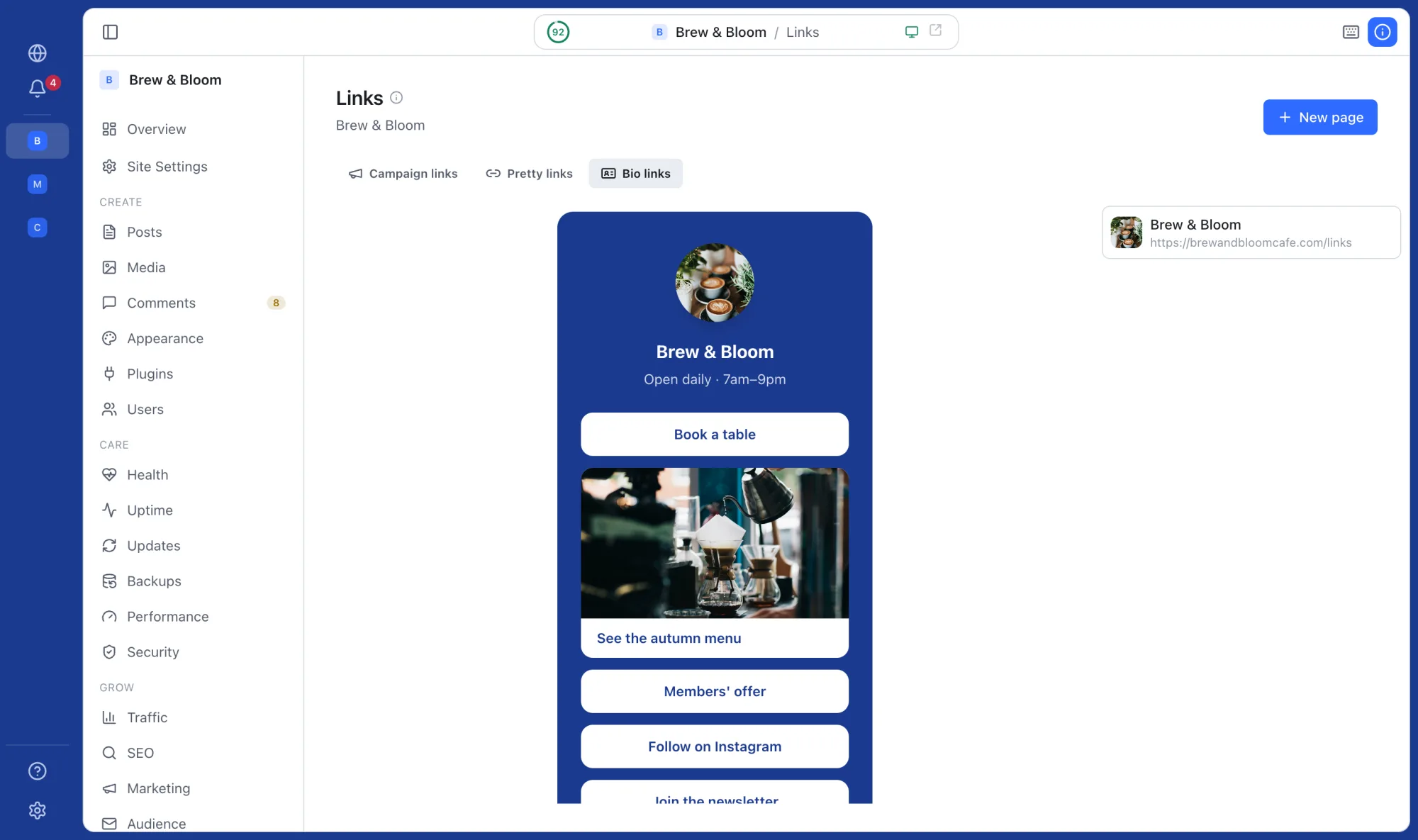 Bio links — Apollo
